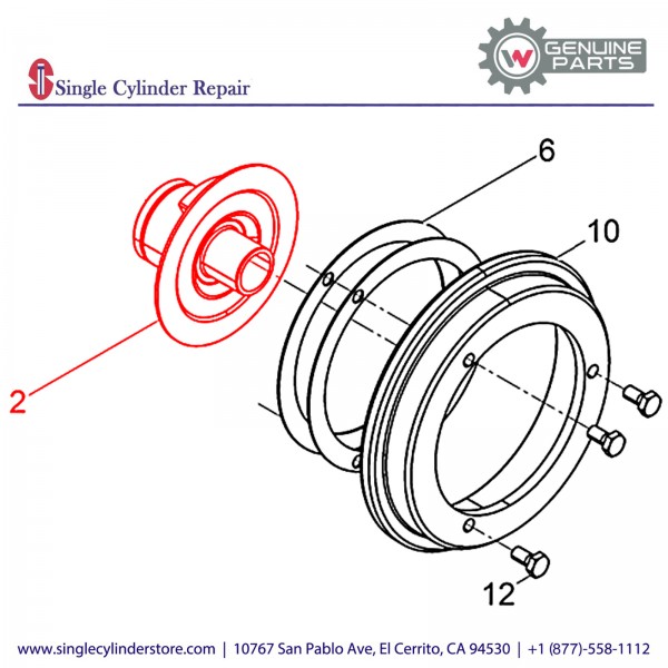 Wacker 5100031123 Hub