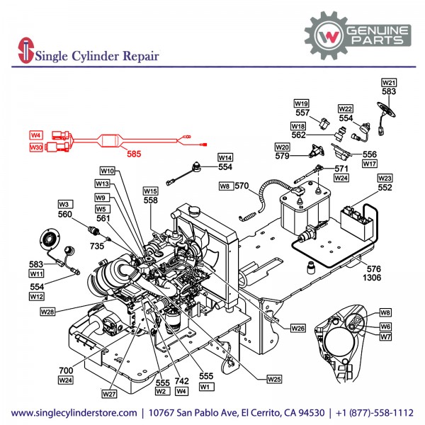 Wacker 5100031355 Wiring harness