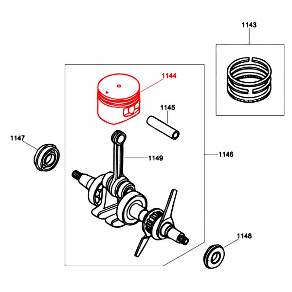 Wacker Neuson 5100031645 Piston