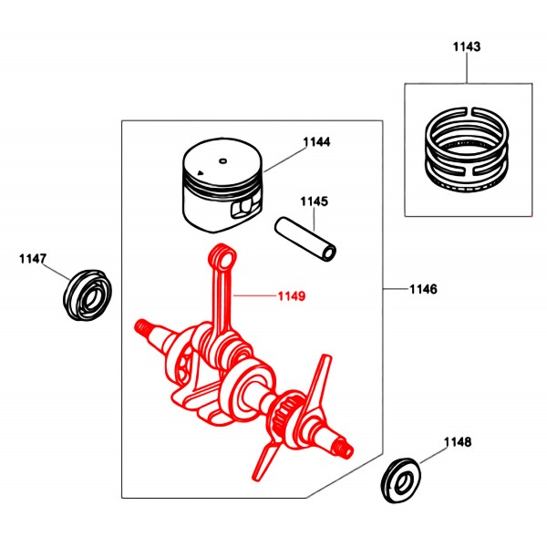 Wacker Neuson 5100031649 Crankshaft