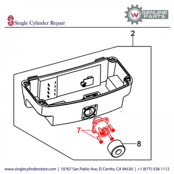 Wacker 5100037365 3-Pin Connector