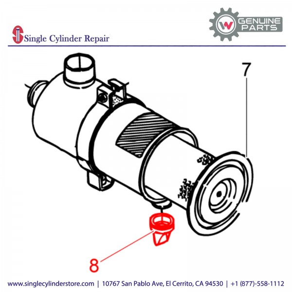 Wacker 5100038029 Valve Air Cleaner