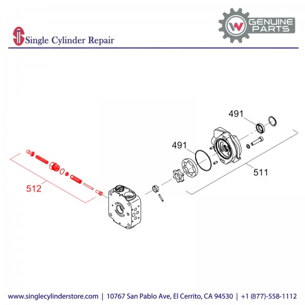 Wacker 5100046546 Charge Relief Kit