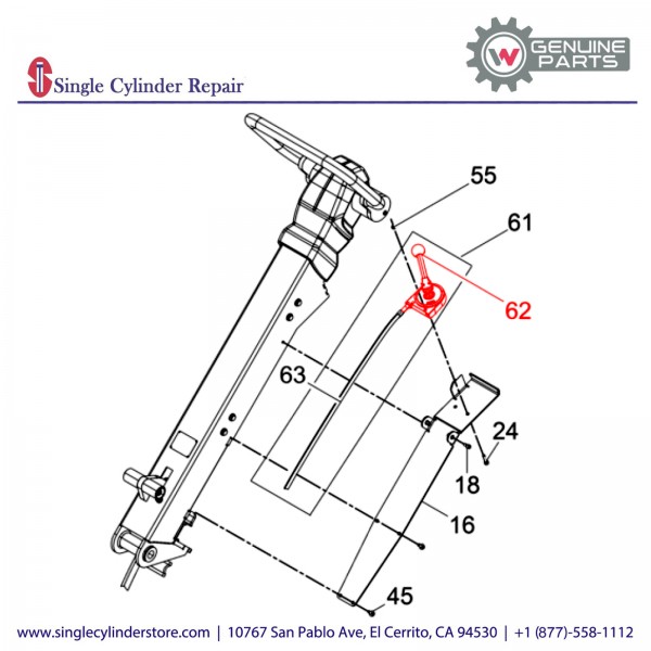 Wacker 5100049610 Throttle