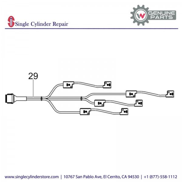 Wacker 5100050073 Wiring harness