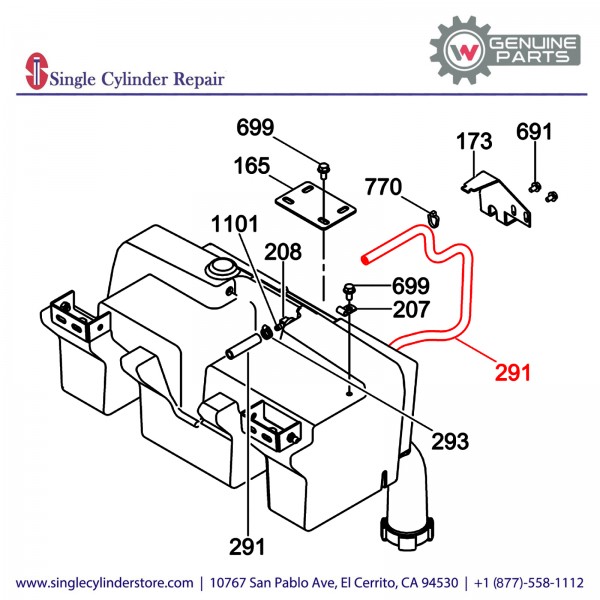 Wacker 5200001712 Fuel hose