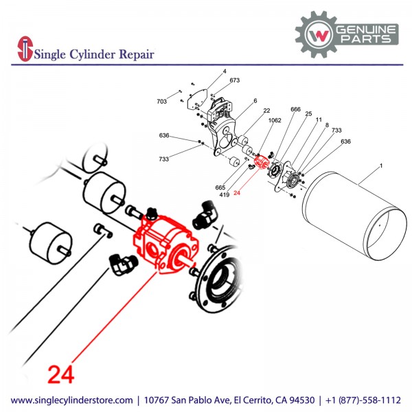 Wacker 5200001719 Exciter motor