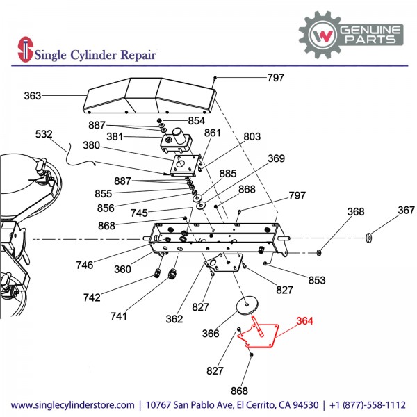 Wacker 5200002345 BRACKET-PIVOT WELDMENT,MOTR