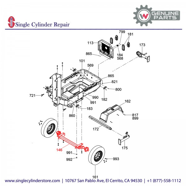 Wacker 5200002741 Axle Lvn