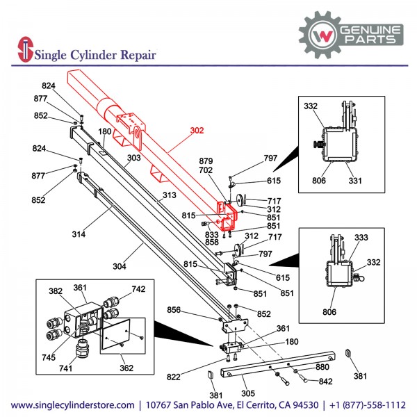 Wacker 5200008710 Tube-Tower Outer, Ltn