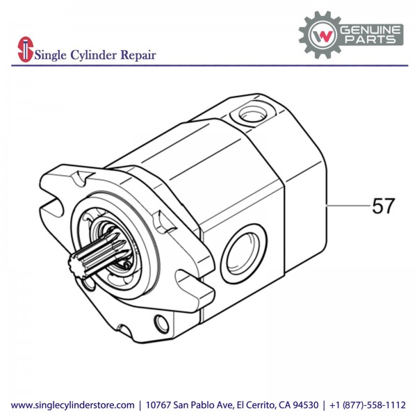 Wacker 5200009747 Exciter motor