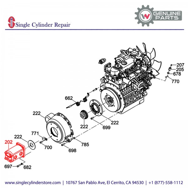 Wacker 5200015686 Exciter/Drive pump