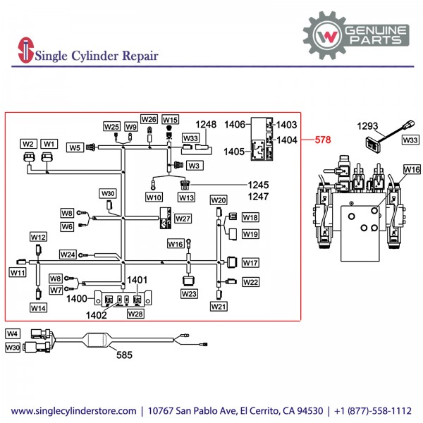 Wacker 5200016533 Engine wiring harness