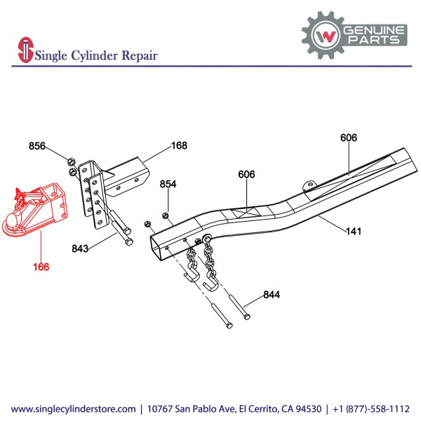 Wacker 5200017150 Hitch 2 Adjustable Ball Bulldog