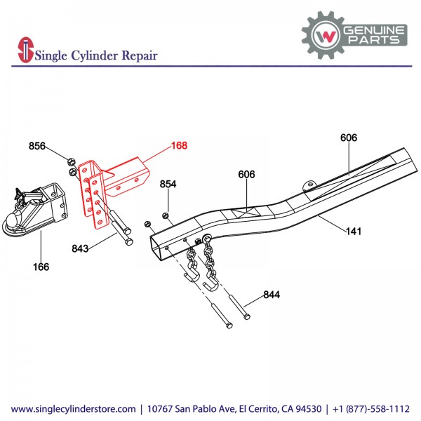 Wacker 5200018401 Hitch-Adjustable 3