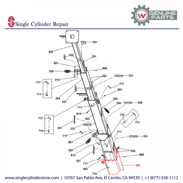 Wacker 5200018436 Tower Tube, LTN-V