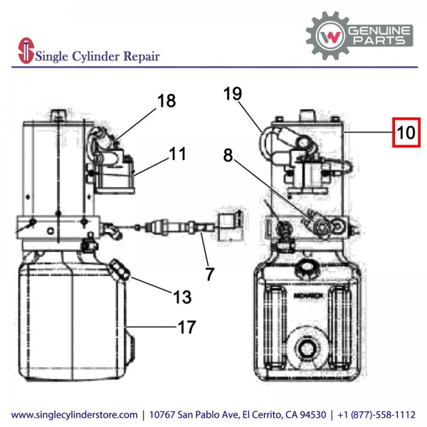 Wacker 5200022571 Motor Bucher HPU