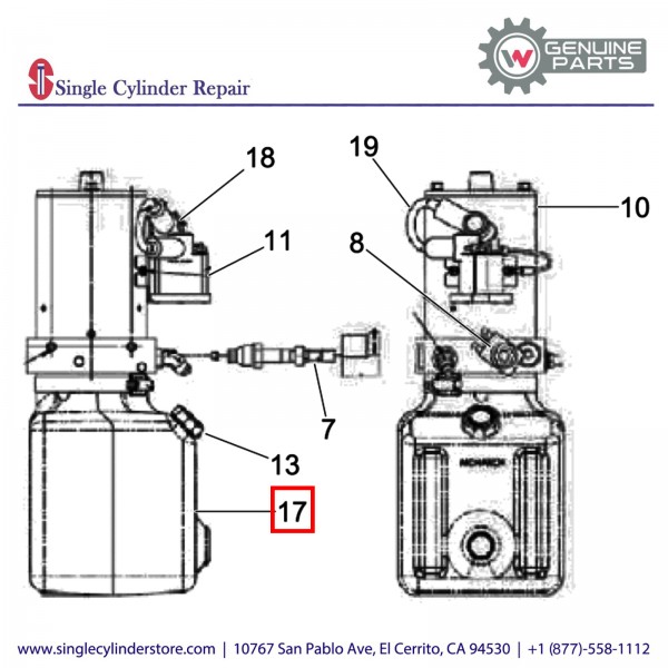 Wacker 5200022576 Tank - Bucher HPU 