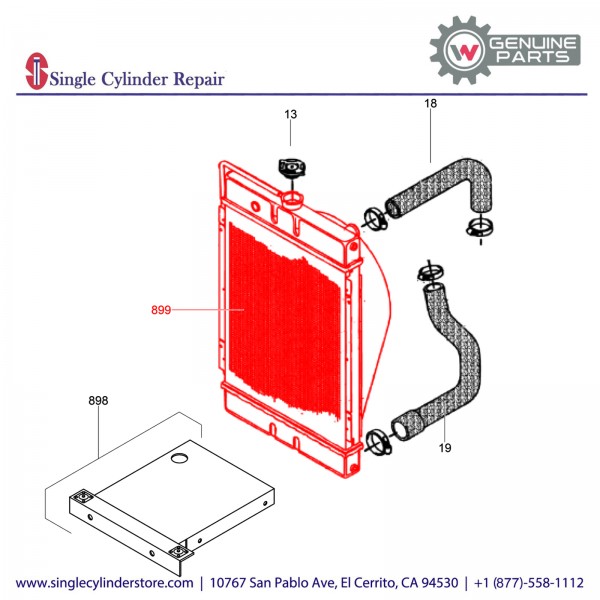 Wacker 5200024354 Radiator CAT