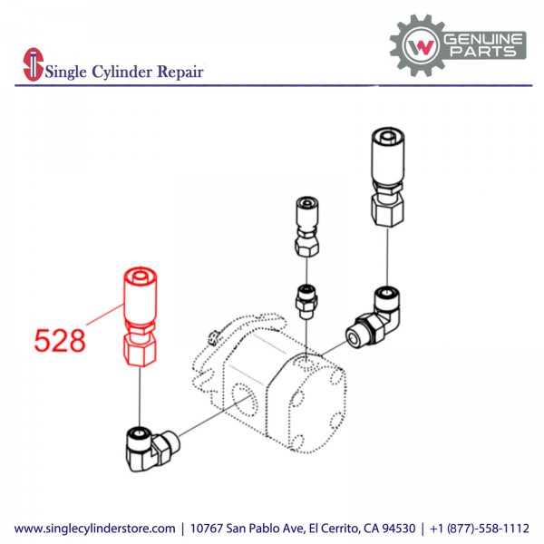 Wacker 5200024391 Exciter motor hose