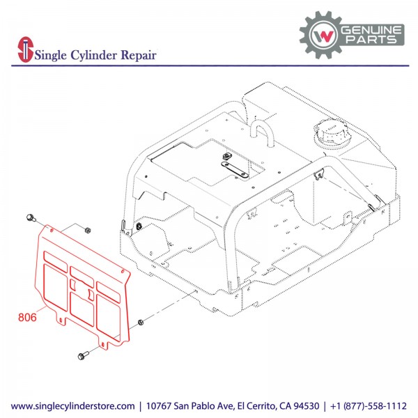 Wacker 5200025029 Engine guard