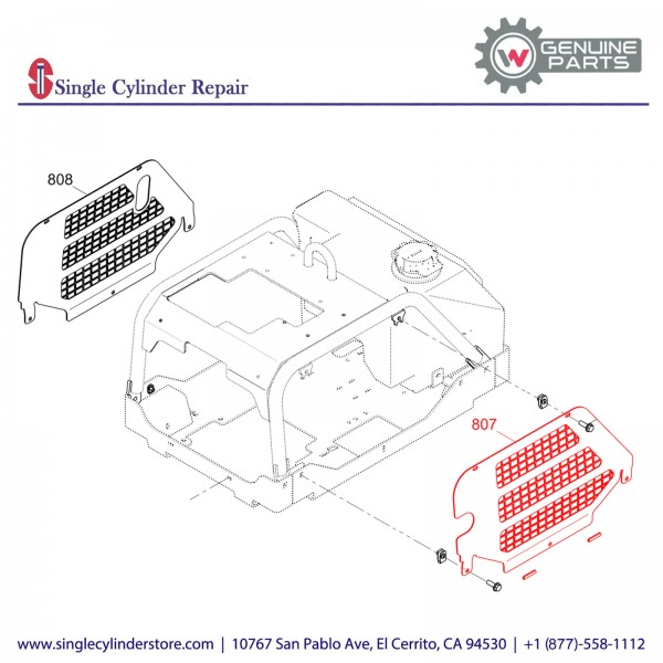 Wacker 5200025068 Left side plate