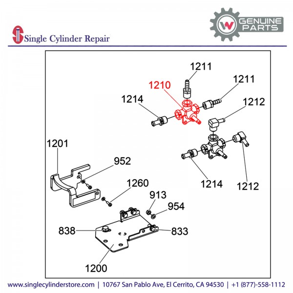 Wacker 5200025295 Fuel Valve