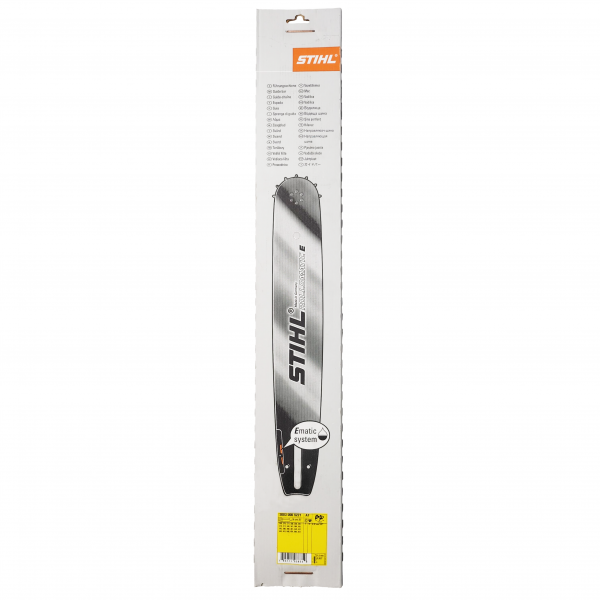 STIHL 20" Rollomatic E Chainsaw Guide Bar 0.375" Pitch (3/8P), 0.063" Gauge, 72 Drive Link 3003-000-5221