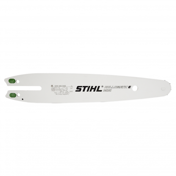 STIHL 10" Rollomatic E Mini Chainsaw Guide Bar 0.25" Pitch (1/4P), 0.043" Gauge, 56 Drive Link 3005-008-3403