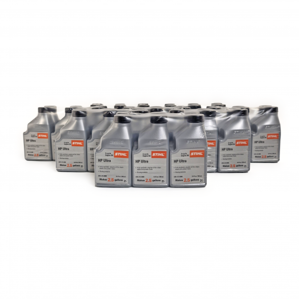 HP Ultra Fully Synthetic 2-Cycle Engine Oil-6.4oz Mix Bottle 0781-313-8010 Compatible with Stihl, Husqvarna, Echo and Many More, OEM (6.4 ounce bottle, Box of 48)