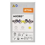 STIHL 14" Chainsaw Chain 0.375" Pitch (3/8P), 0.050" Gauge, 52 Drive Link, Picco Micro (63PM 52) 3613-005-0052