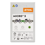 STIHL 16" Chainsaw Chain 0.375" Pitch (3/8P), 0.050" Gauge, 56 Drive Link, Picco Micro 3 (63PM3 56) 3636-005-0056