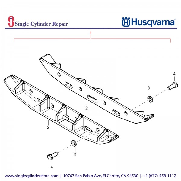 Husqvarna 594758801 EXTENSION PLATE