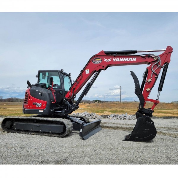 Yanmar VIO80-1A-CCUS-Q Excavator w/ Cab A/C & Steel