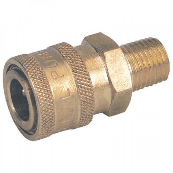 Pressure Pro D10002 1/4” MPT Brass QC Socket