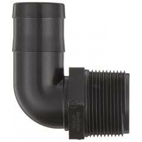 Pressure Pro HB-125-90 Banjo Poly Hose Barb 1-1/4" 90°