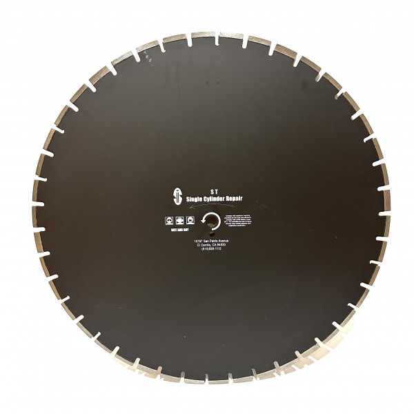 S T SINGLE CYLINDER REPAIR Walk Behind Concrete Saw SCRAWH2616-40 Diamond Blade 26" for Asphalt Med. Bond Supreme Quality for Professional 26" x .165 x 1 for Walk Behind Saw 40-70hp