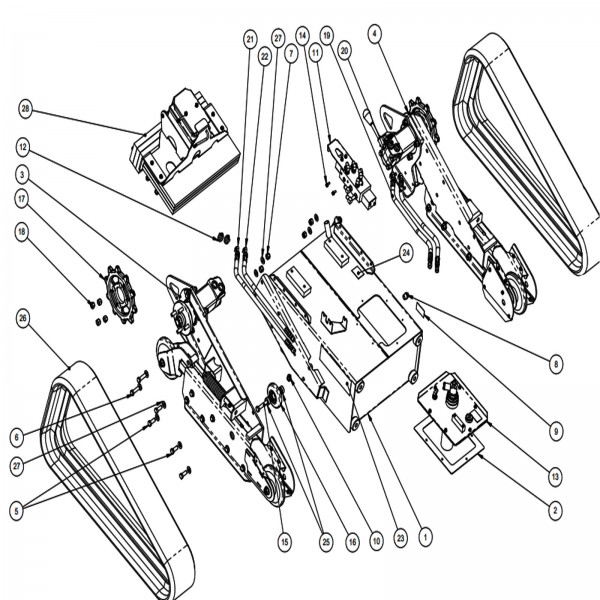 Barreto 00327 Body / Track Assembly