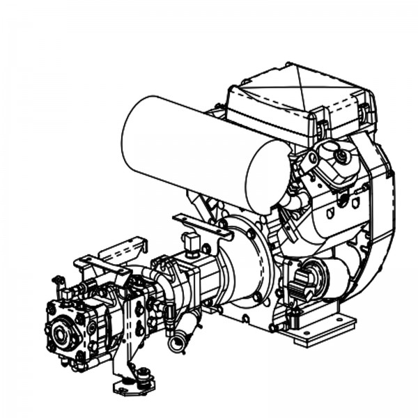 Barreto 00330-H20-T Engine & Pumps Assembly 20 Hp Honda