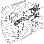 Barreto 00330-H20-T Engine & Pumps Assembly 20 Hp Honda