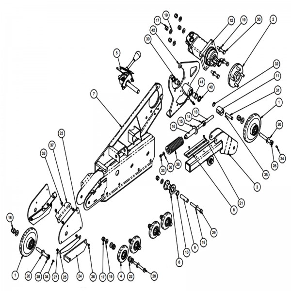 Barreto 00333 Carriage Assembly, Left