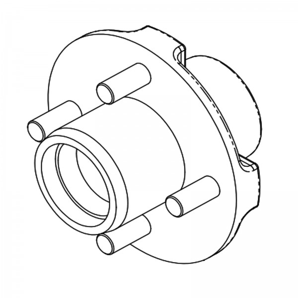 Barreto 03702-01 Hub - Order Complete Wheel Hub 03702