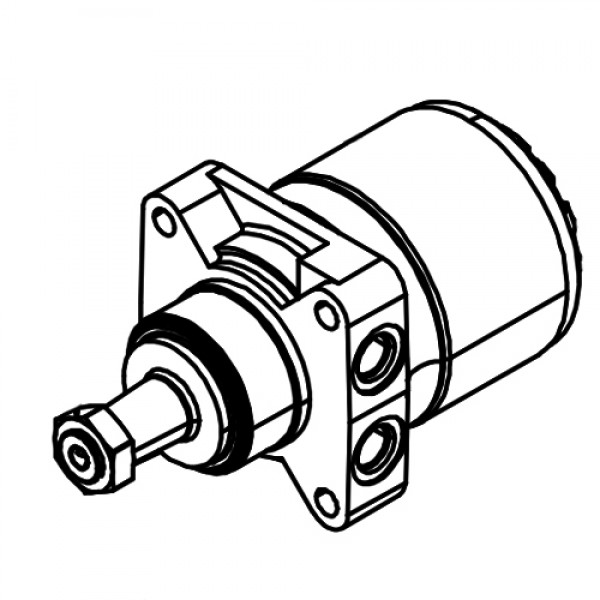 Barreto 04027R Track Drive Motor, Rev Rot, E825tkl