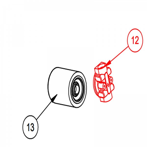 Barreto 04212-OR-TR Filter Head, #12 O-Ring, Tap Right