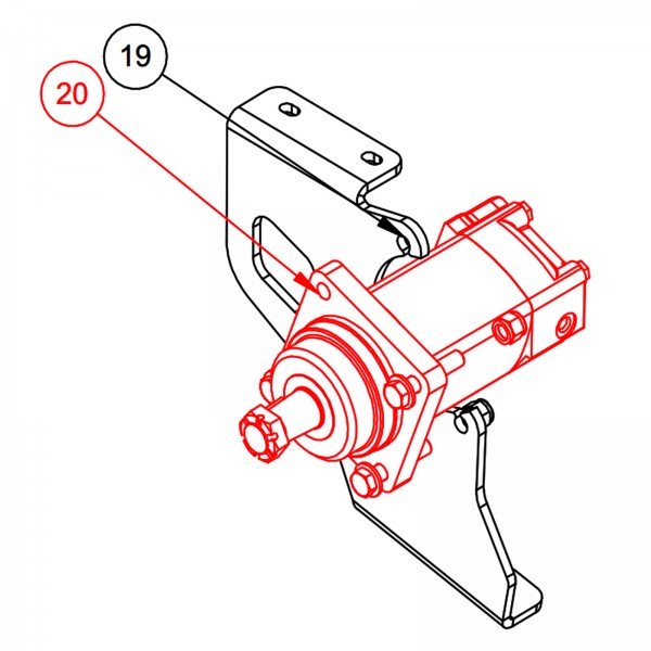 Barreto 04708 Motor, Rtk Track Drive 28.96ci