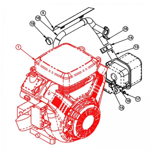 Barreto 07000 Engine, B&S Vanguard 16hp