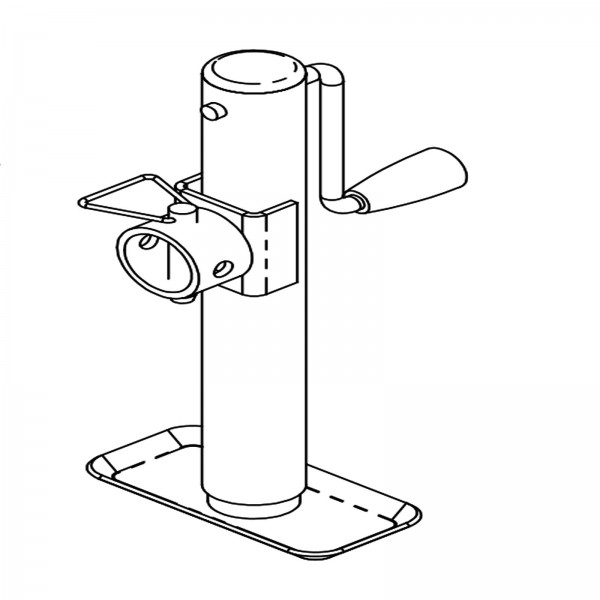 Barreto 08216 Swivel Jack & 5/8 Pin