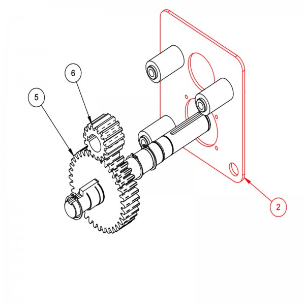 Barreto 10229 Pinion / Axle Plate, Right