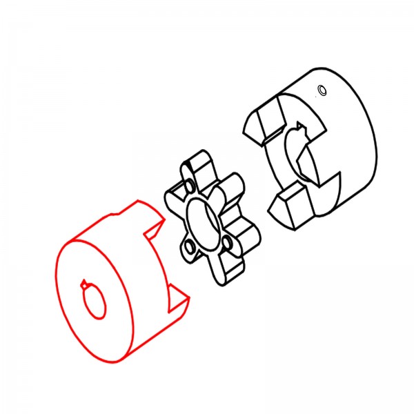 Barreto 11002 Jaw Coupler, 3/4 Bore, Ml075