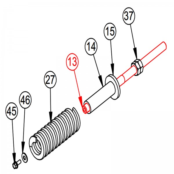 Barreto 11170 Tensioner Stud